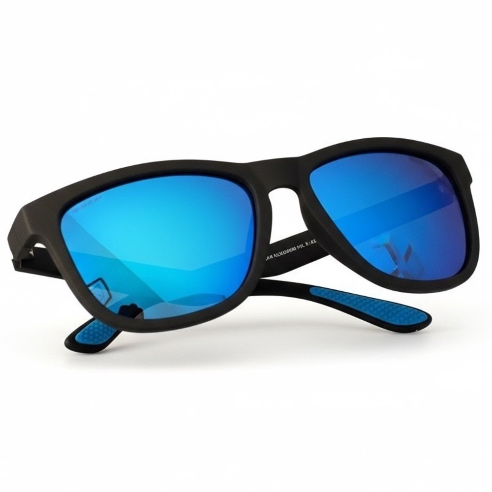 Bebe Black‎ Ocean Sports Sunglasses Blue Polarized UV400 Athletic Shades NWT